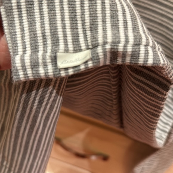 Stripped grey and white turtleneck Eddie Bauer - Picture 4 of 5